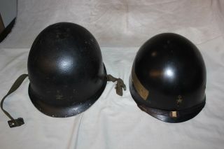 Ww2 Era Us Army M1 Combat Helmet With Liner Sweatband Front Seam Named Rx11