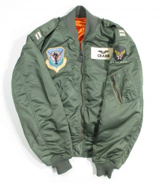 Vintage Usaf Air Force Flight Jacket Vietnam Era 1959 - 1963 4137th Strategic Wing
