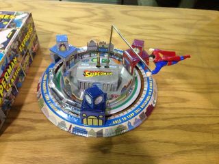 Superman Toy Schylling Superman Express Wind Up Tin Toy Classic W Box