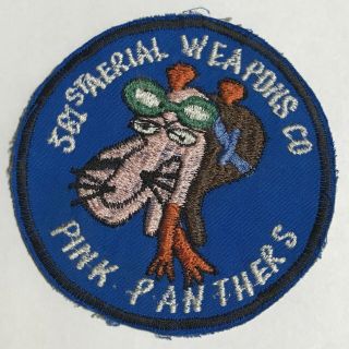 Vietnam War Vietnamese Theatre Made 361st Aerial Weapons Co Pink Panthers Patch