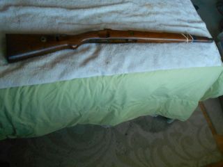Ww2 German H Marked K98 8mm Mauser Rifle Solid Wood Stock W Matching Handguard