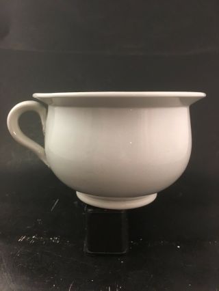 Rare Early 19th C.  Small Porringer Mug White Ironstone Stoneware Staffordshire