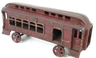 Arcade Antique Cast Iron Train Smoker Car