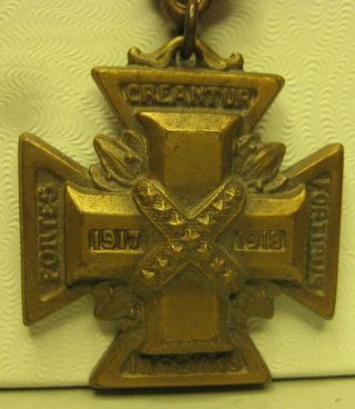 WW I 1917 - 1918 1861 - 1865 Confederate Southern Cross of Honor Medal 2