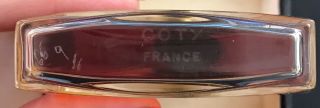 RARE 1920 ' S SIGNED COTY L ' ORIGAN LALIQUE CRYSTAL PERFUME BOTTLE FULL LEATHER 5