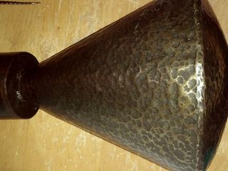 1920 ' S MISSION ARTS & CRAFTS HAND HAMMERED BRASS,  COPPER,  BRONZE SCONCE LAMP 6