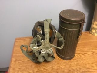 WW2 Wehrmacht German Gas Mask Canister (bmw) 5