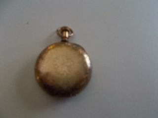 ANTIQUE ELGIN 10K SOLID GOLD POCKET WATCH FINE ENGRAVED HUNTING CASE 5