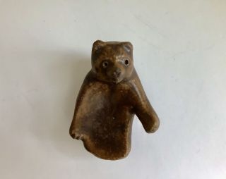 Japanese Vintage Pottery TANUKI Raccoon Dog Figurine Rare Japan T12 3