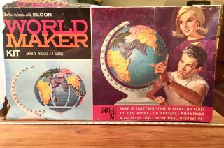 Eldon 3d Science Kit " Earth Maker” Vintage Rare Nib Space Race