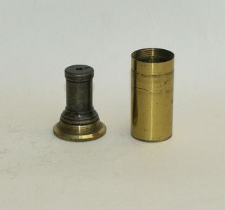 1 Inch Objective Lens In Can For Brass Microscope.