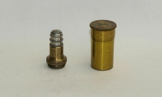 No 7a,  Objective Lens In Can For Brass Microscope - C.  Reichert,  Wien.