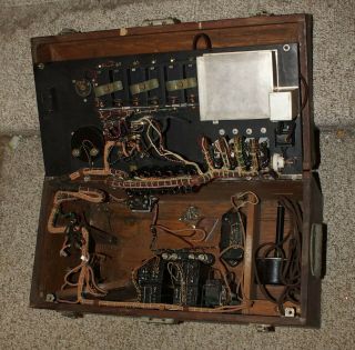 RARE 1920 WESTERN ELECTRIC 2A AUDIOMETER / HEARING TESTER MISSING SOME PARTS 10