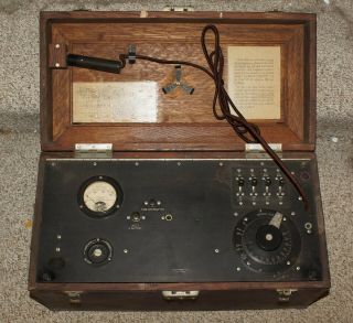 RARE 1920 WESTERN ELECTRIC 2A AUDIOMETER / HEARING TESTER MISSING SOME PARTS 5