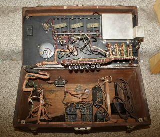 RARE 1920 WESTERN ELECTRIC 2A AUDIOMETER / HEARING TESTER MISSING SOME PARTS 6