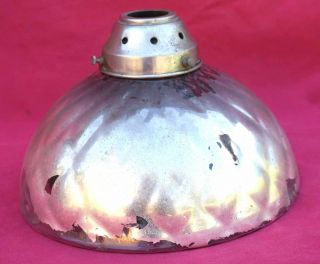 Vintage Industrial Mercury Glass Shade Light Chromium Fitter 1940