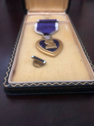 WW2 US Purple Heart Medal & Case 3