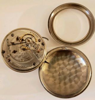 Antique 1800 ' s Victorian American 17J Pocket Watch E.  F Shelton Marion Kansas 18s 3