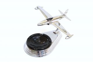 Vintage P - 80 Fighter Jet Desk Top Airplane Model Ash Tray By Allyn Sales Co.