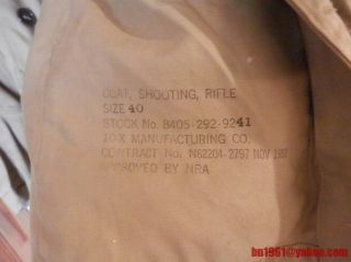 USMC Shooting jacket NRA MCAF size 40 1958 3