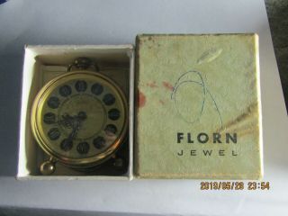 Vintage Florn Desk Alarm Clock For Parts/repair 2