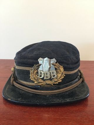 Civil War Era Cap Dbb Gar Hat Shield Badge 20 Star Buttons G.  W.  Simmons Boston