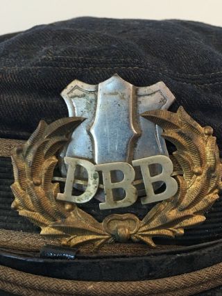Civil War Era Cap DBB Gar Hat Shield Badge 20 Star Buttons G.  W.  SIMMONS BOSTON 2