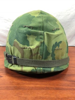 Vintage Korean War Vietnam U.  S.  Military Army Marines Rear Seem Steel Pot Helmet 8