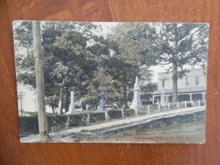 1910 Confederate Monument Fort Mill South Carolina Postcard Paul Trouche Antique