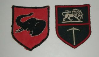 Rhodesian - Bush War - 1 Brigade Bulawayo & Rhodesia Army Formation Patches