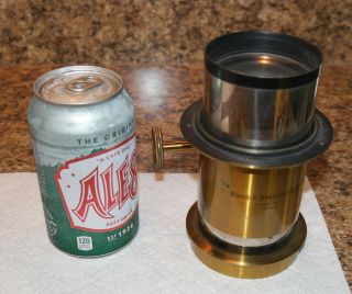 5 7/8 " Bausch & Lomb Magic Lantern Projector Brass Lens