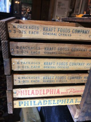 Vintage Kraft Food Co.  Wood Display Box