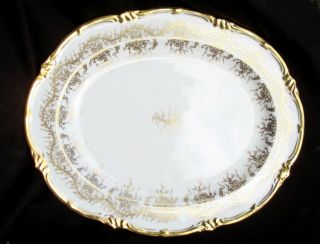Stunning Royal Cauldon Kings Plate 14 " Platter Gold Encrusted China England Vgc