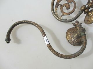 Victorian Brass Gas Wall Lights Sconces Lamp Antique Old Gilt PARTS / PROJECT 2