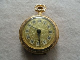 Swiss Made Endura Alarm Mechanical Wind Up Vintage Pocket Watch