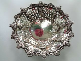 Victorian Hallmarked Sheffield 1897 " Mappin & Webb " Solid Silver Dish 60 Grams