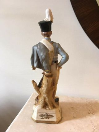 Vintage Italian Porcelain Military Officer Pair