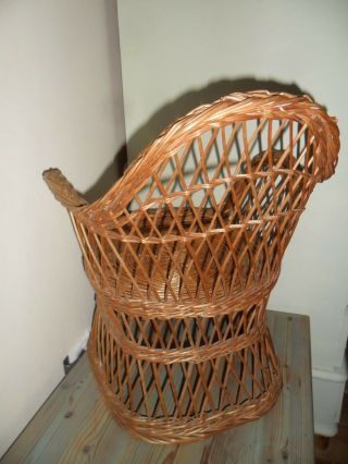 Vintage cane chair for a small child or your favourite Teddy or doll. 4