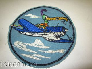 Us Wwii Usmc Marines Corps Squadron Large Patch Bird On Plane