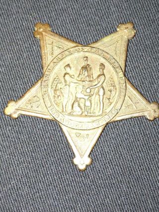 Grand Army of the Republic (GAR) 1861 - 1866 Veterans Badge (Metal).  Authentic. 4