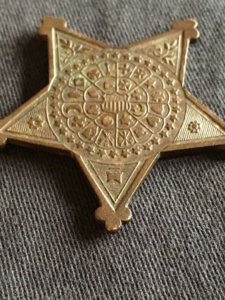 Grand Army of the Republic (GAR) 1861 - 1866 Veterans Badge (Metal).  Authentic. 7