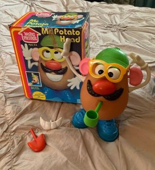 Hasboro 1983 Vintage Mr.  Potato Head With Pipe; Box; All Parts