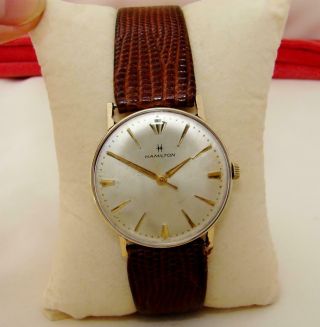 1960s Hamilton 17 Jewels Grade 628 Mechanical Swiss Made Men Wrist Watch Running