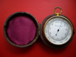 MINIATURE DOUBLE SIDED POCKET BAROMETER ALTIMETER THERMOMETER COMPASS COMPENDIUM 2