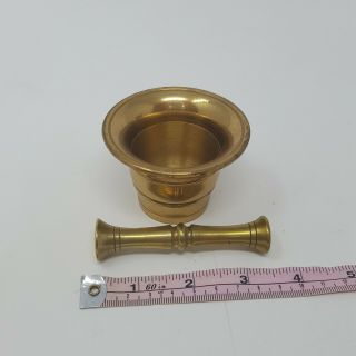 Vintage Solid Brass Traditional Mortar and Pestle 2 