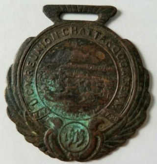 1923 33rd Ucv United Confederate Veterans Reunion Badge Medal Chattanooga,  Tn