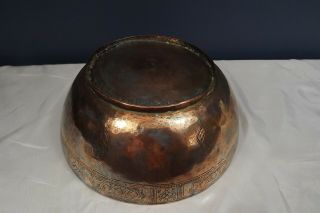 antique copper metal bowl india asia 3
