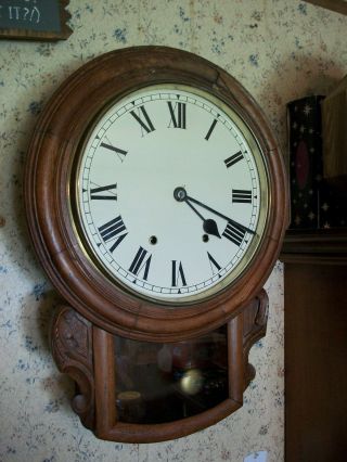 Vintage Rare Round Seth Thomas Wall Clock Usa