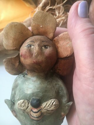 Primitive Paper Mache Petal & Kitty made by CCS WHIMSIES by Erikascupboard 3