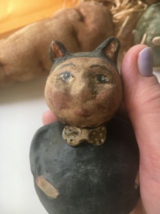 Primitive Paper Mache Petal & Kitty made by CCS WHIMSIES by Erikascupboard 4